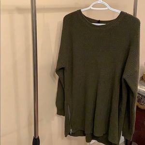 H&M Knit Sweater With Side Zip
